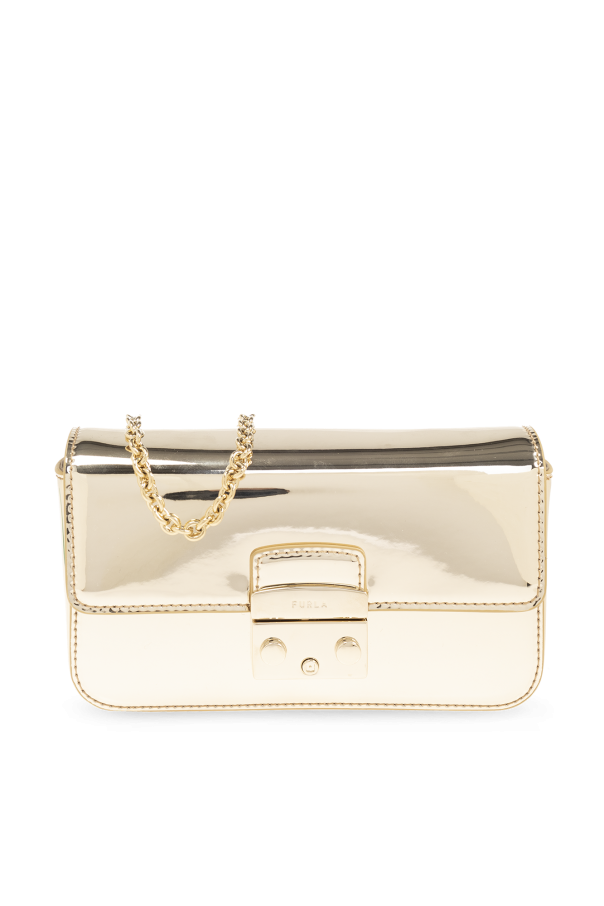 Gold ‘Metropolis Mini’ shoulder bag Furla Vitkac GB